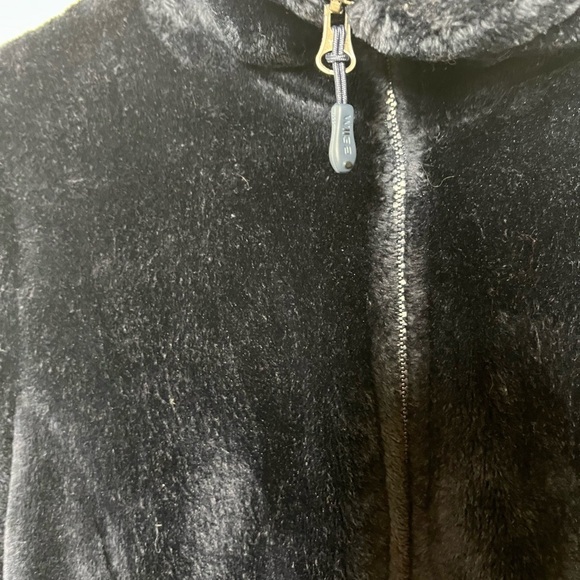32 Degree Heat Soft Faux Fur Dark Blue Jacket Sz Med - Picture 2 of 8